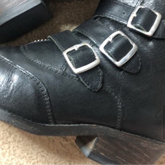 John Fluevog Jack Idol buckle women’s leather boots sz 7 gently used - Picture 13 of 14